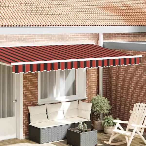 Remplacement de lambrequin Orange / Noir / Jaune 4 m Polyester