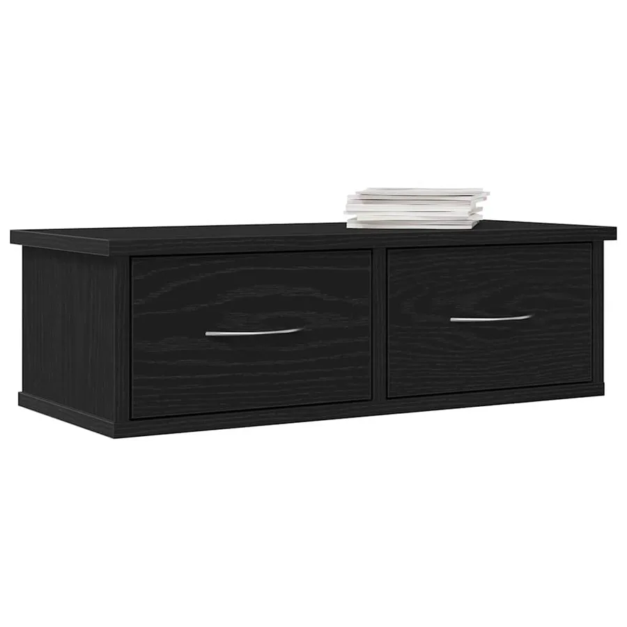 Meuble mural Chêne noir 60 x 26 x 18,5 cm Bois d'ingénierie - 3