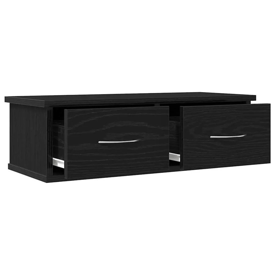 Meuble mural Chêne noir 60 x 26 x 18,5 cm Bois d'ingénierie - 5