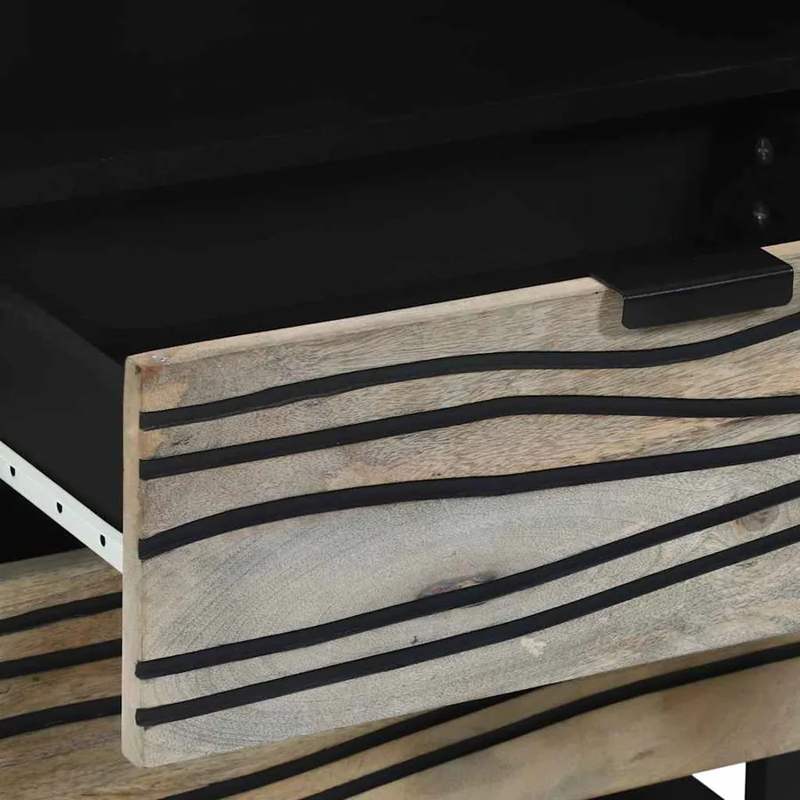 Table de chevet Blanc 50 x 33 x 62 cm Bois d'ingénierie - 7