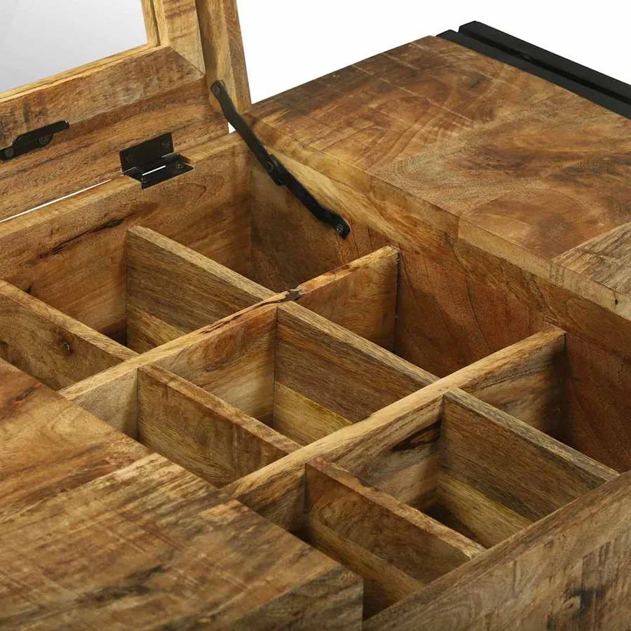 Tables de maquillage pour chambre Bois de manguier massif - 8