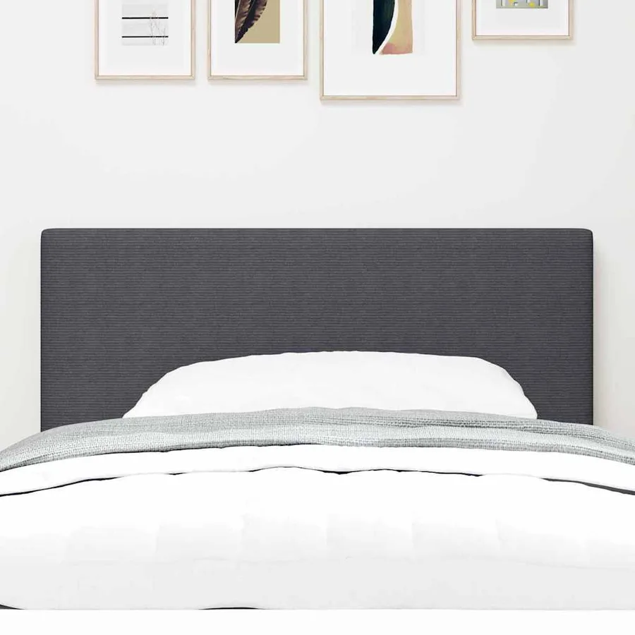 Tête de lit Gris foncé 90 cm Tissu en velours côtelé - 3
