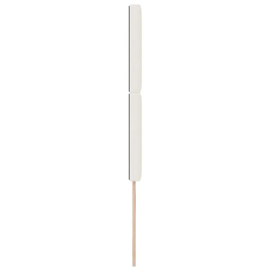 Tête de lit Crème 100 cm Tissu en velours côtelé - 5