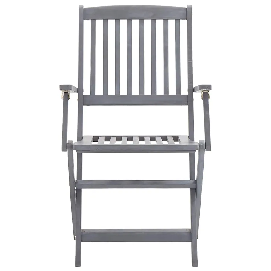 Chaises pliables d'extérieur lot de 6 et coussins Bois d'acacia - 10