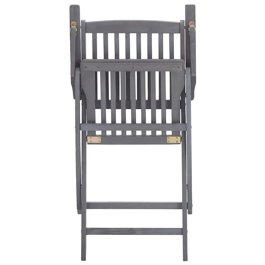 Chaises pliables d'extérieur lot de 6 et coussins Bois d'acacia - 13