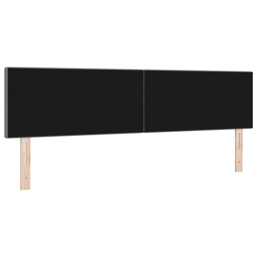 Tête de lit LED Gris clair 180 cm Tissu en velours côtelé - 7