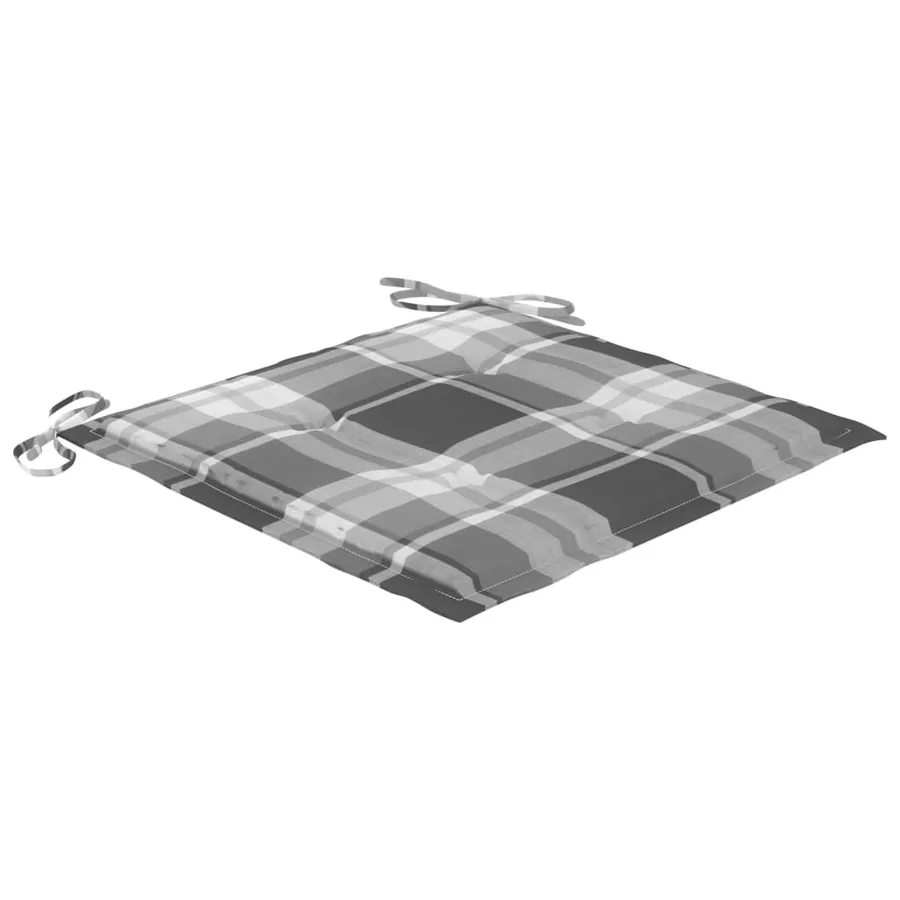 Chaises pliables de jardin lot de 2 avec coussins Bambou - 8
