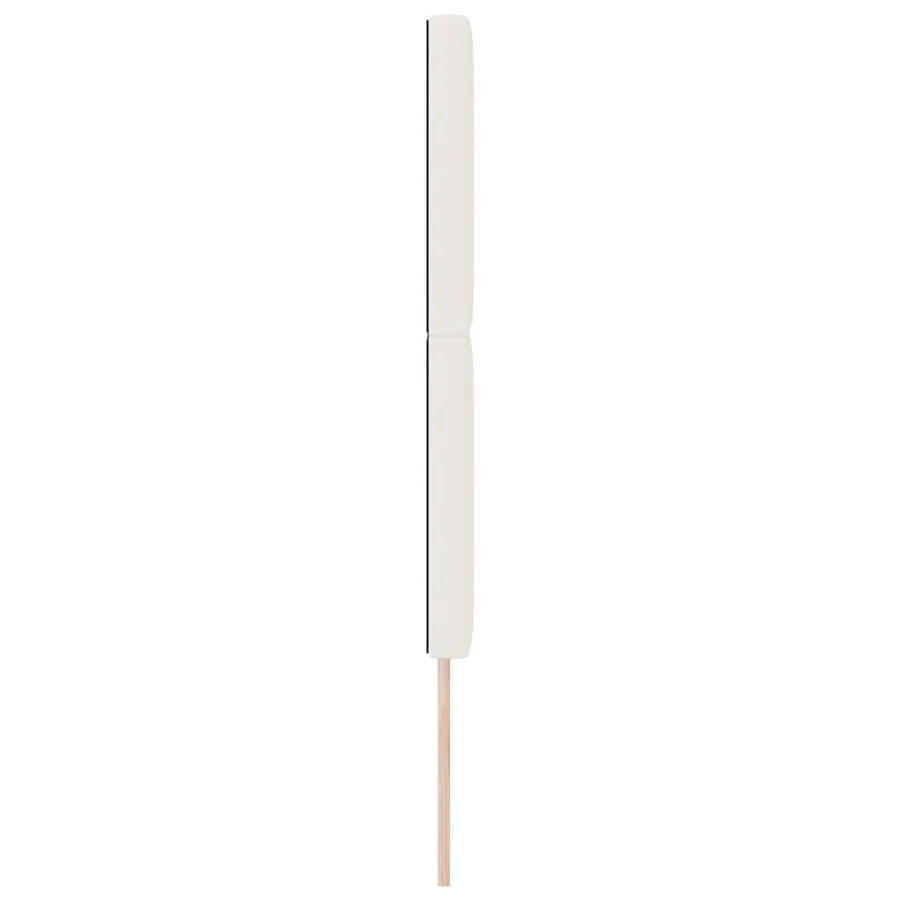 Tête de lit LED Crème 144 cm Tissu en velours côtelé - 6