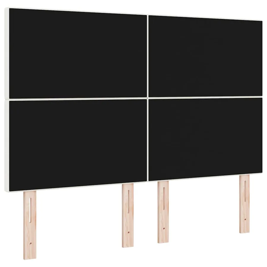 Tête de lit LED Crème 144 cm Tissu en velours côtelé - 7
