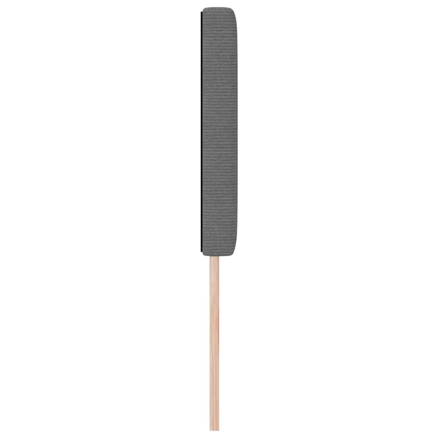 Tête de lit LED Gris clair 144 cm Tissu en velours côtelé - 6