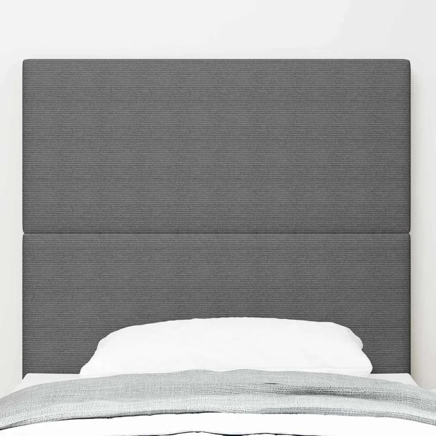 Tête de lit LED Gris clair 80 cm Tissu en velours côtelé - 3