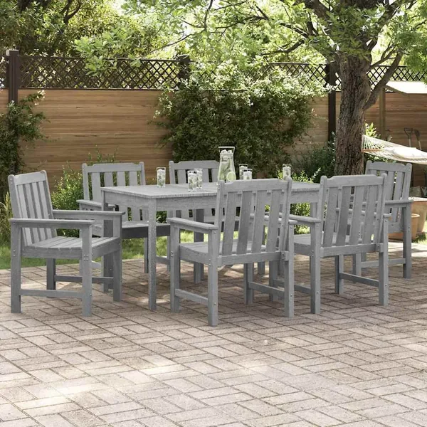 Chaise de jardin 6 pcs Gris clair 65,5 x 59 x 88 cm
