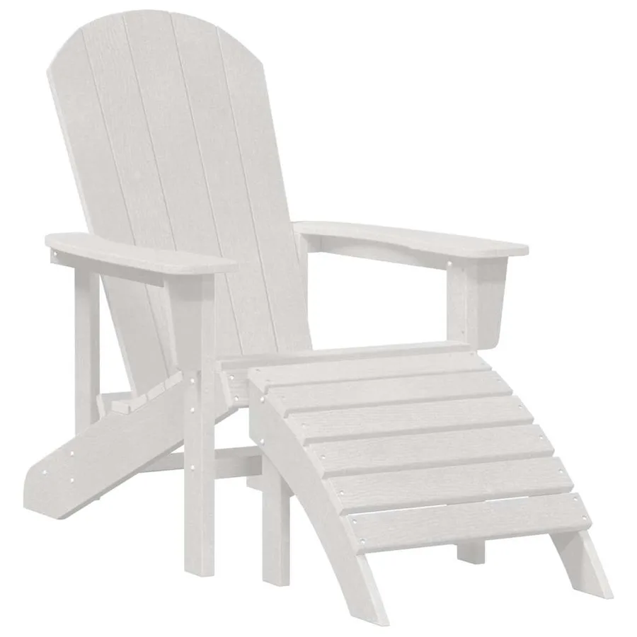 Chaise de jardin 2 pcs Blanc 83 x 74 x 92 cm Polyéthylène - 4