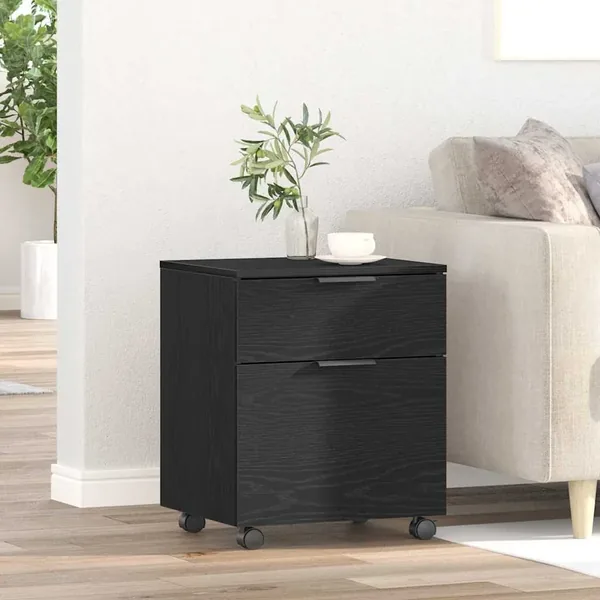 Cabinet de Dossier Chêne noir 45 x 38 x 54 cm Bois d'ingénierie
