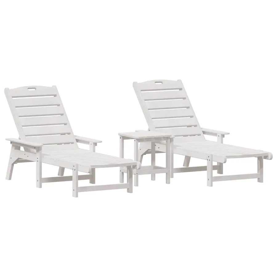 Transat 3 pcs Blanc Polyéthylène - 2