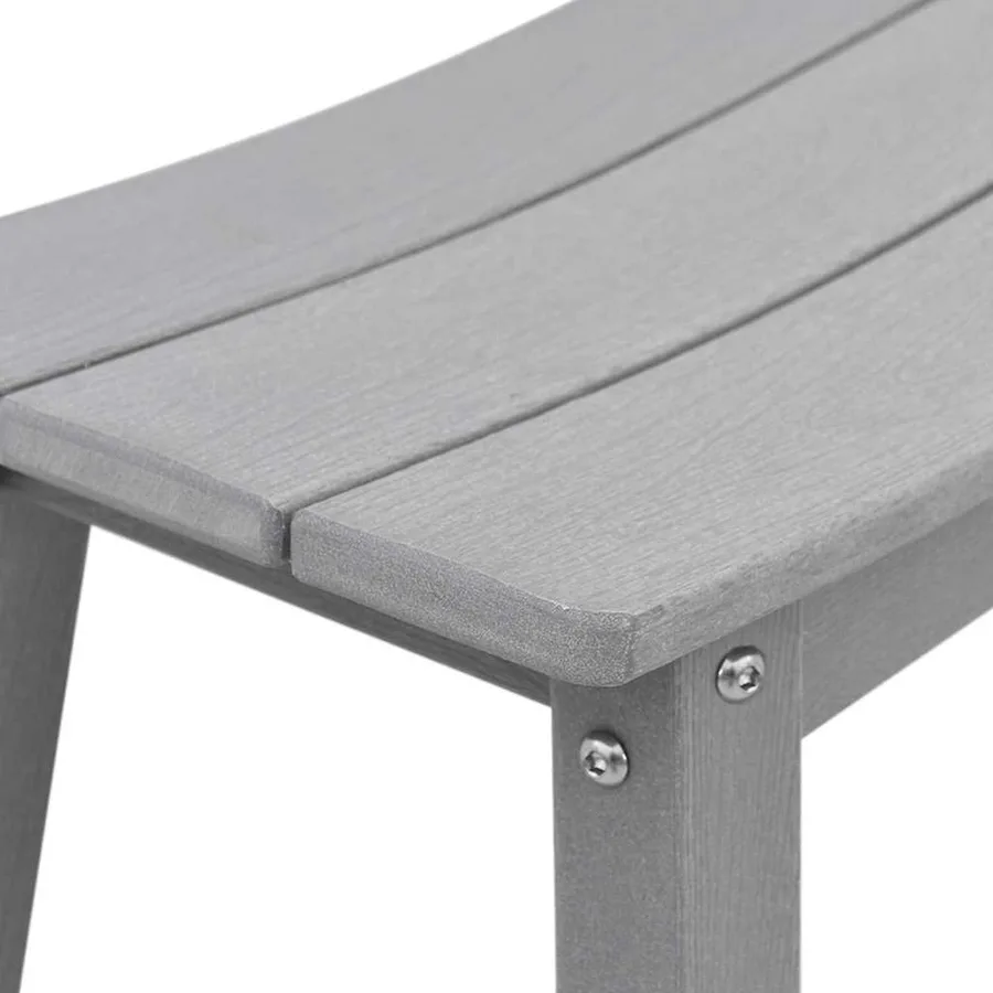 Ensemble de bar de jardin 6 pcs Gris clair HDPE - 7
