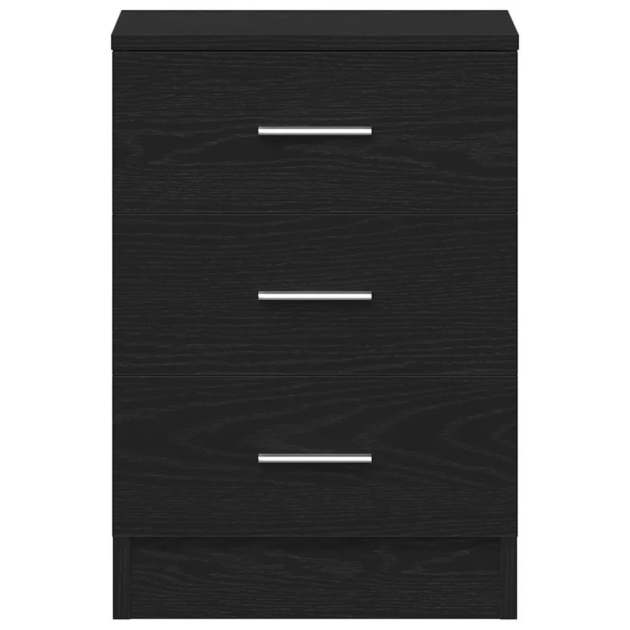 Table de chevet en chêne noir 38x35x55 cm bois d'ingénierie - 6