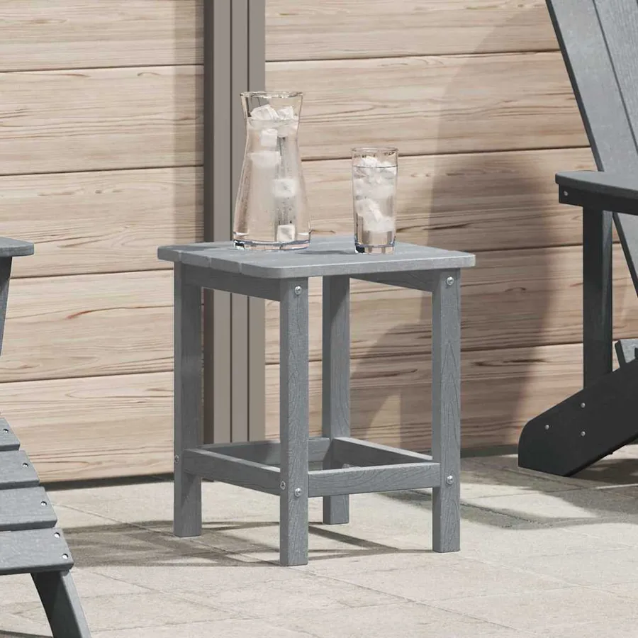 Table d'appoint Gris clair 38 x 38 x 46 cm Polyéthylène