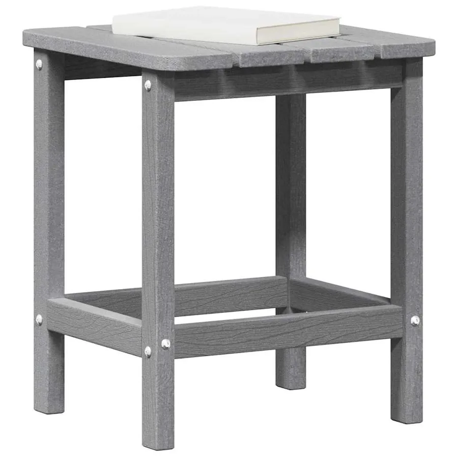Table d'appoint Gris clair 38 x 38 x 46 cm Polyéthylène - 3