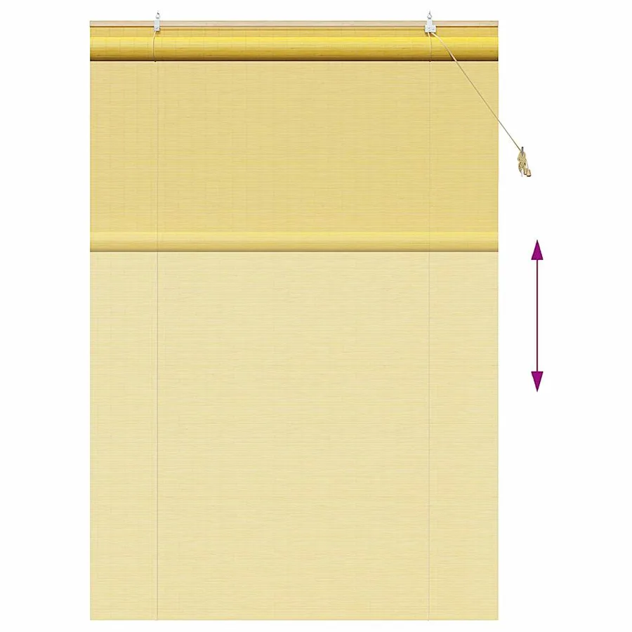 Store enrouleur Jaune 150 x 220 cm Bambou - 13