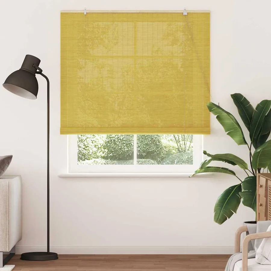 Store enrouleur Jaune 150 x 220 cm Bambou - 3