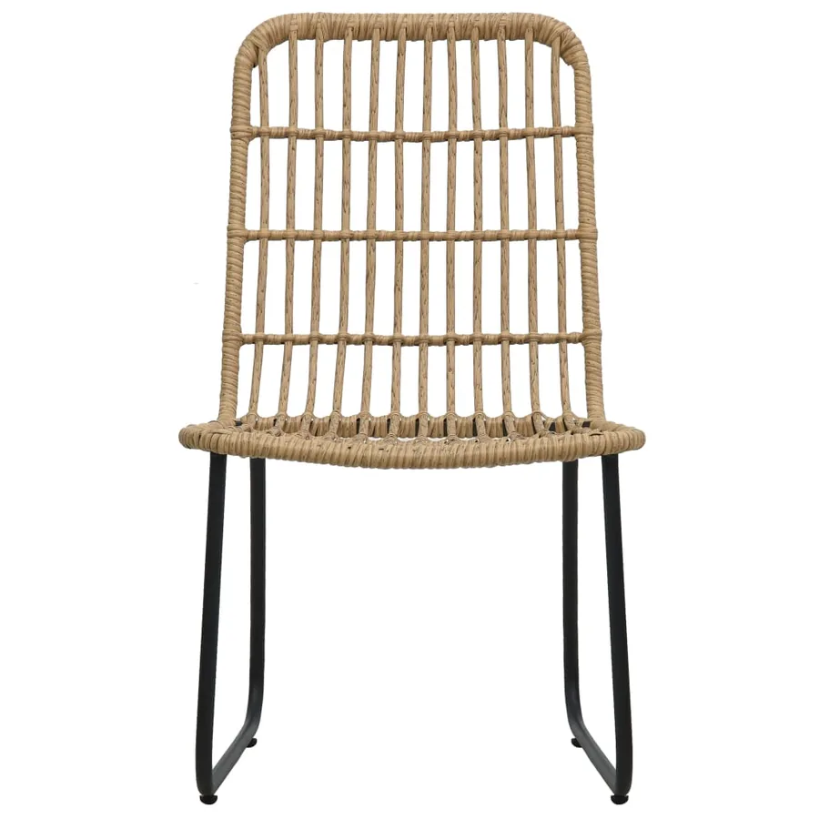 Ensemble à manger d'extérieur 5 pcs résine tressée et verre - 8