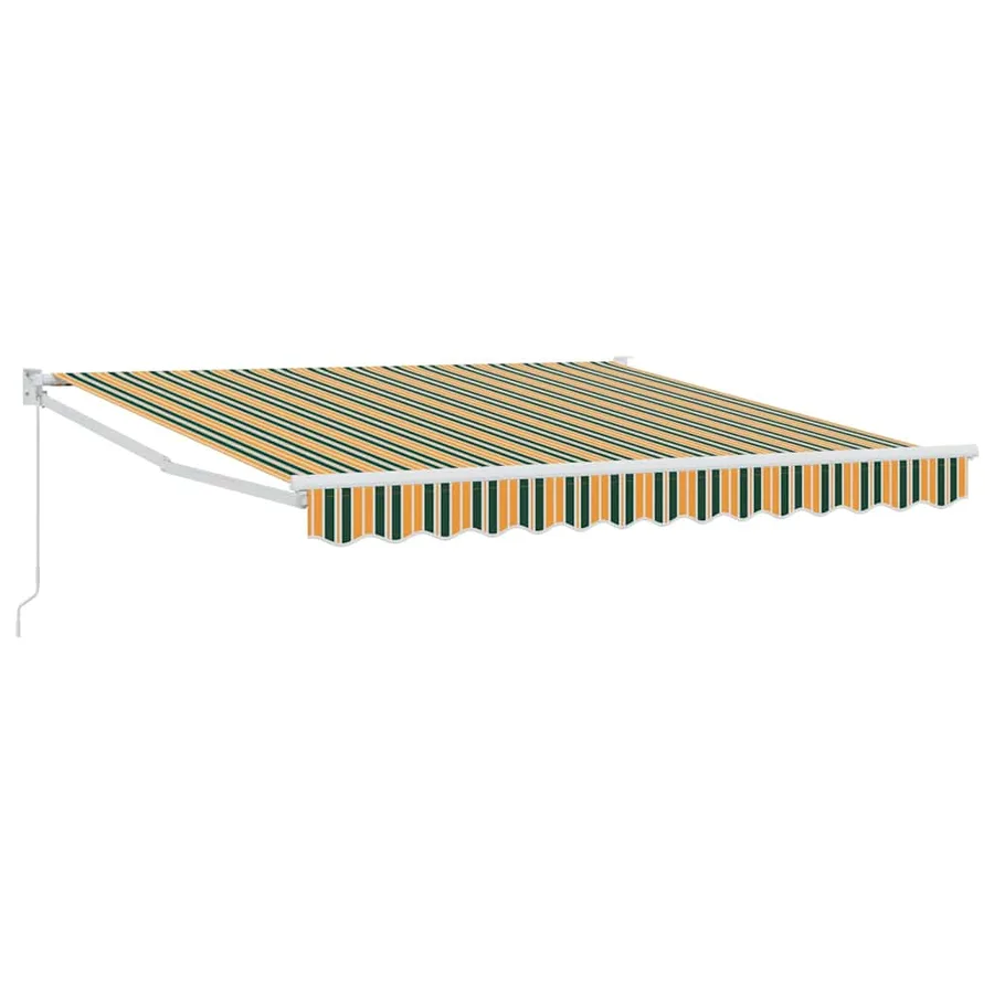Auvent rétractable Vert 350 x 250 cm - 2