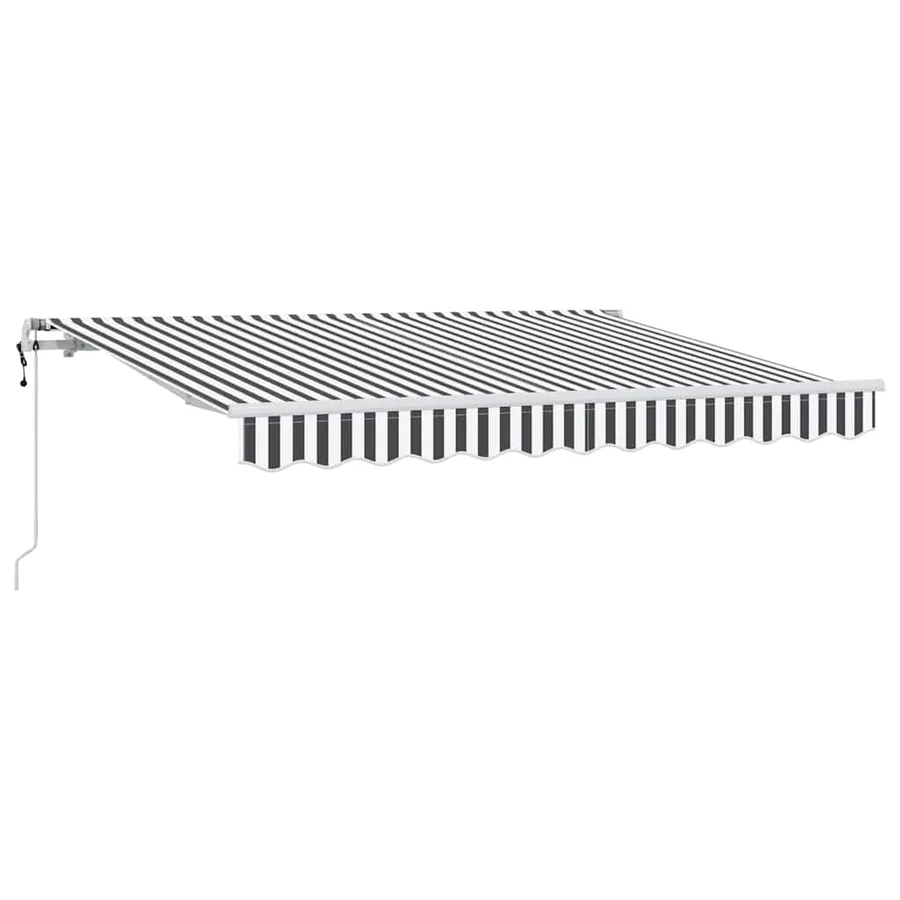 Auvent Rétractable Anthracite 350 x 200 cm tissu - 2
