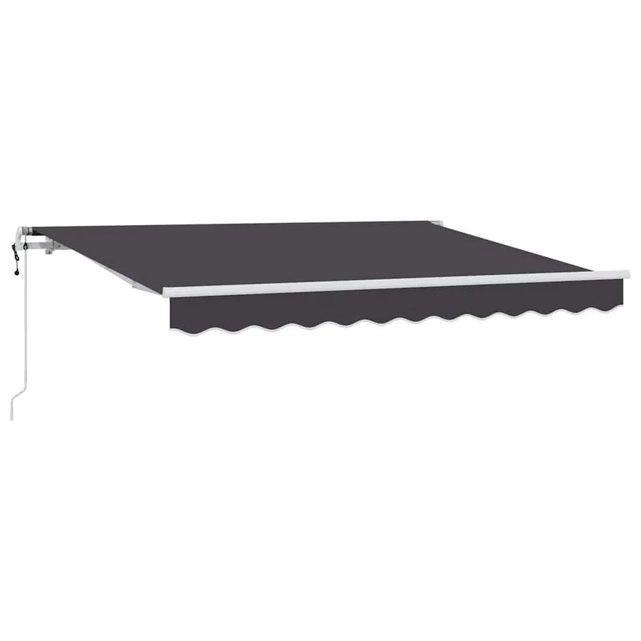 Auvent Rétractable Anthracite 250 x 200 cm tissu - 2