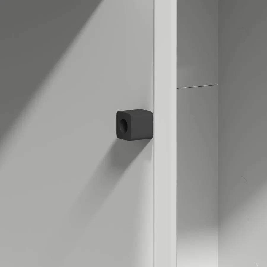 Meuble TV Blanc 100 x 38 x 49 cm Bois d'ingénierie - 12