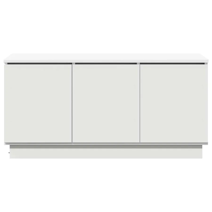 Meuble TV Blanc 100 x 38 x 49 cm Bois d'ingénierie - 7