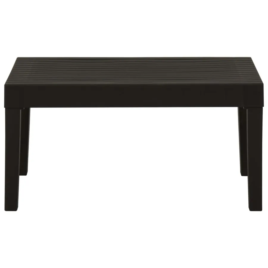 Salon de jardin 4 pcs avec coussins Plastique Gris - 4