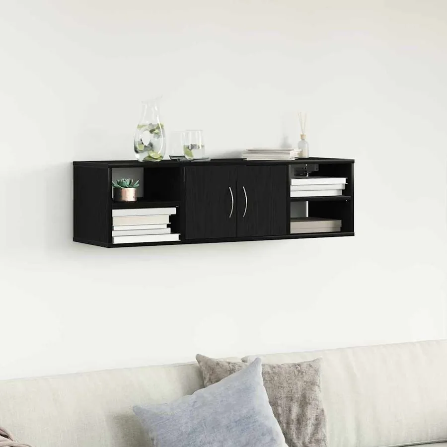 Étagère Murale Chêne noir 102 x 30 x 29 cm Bois d'ingénierie