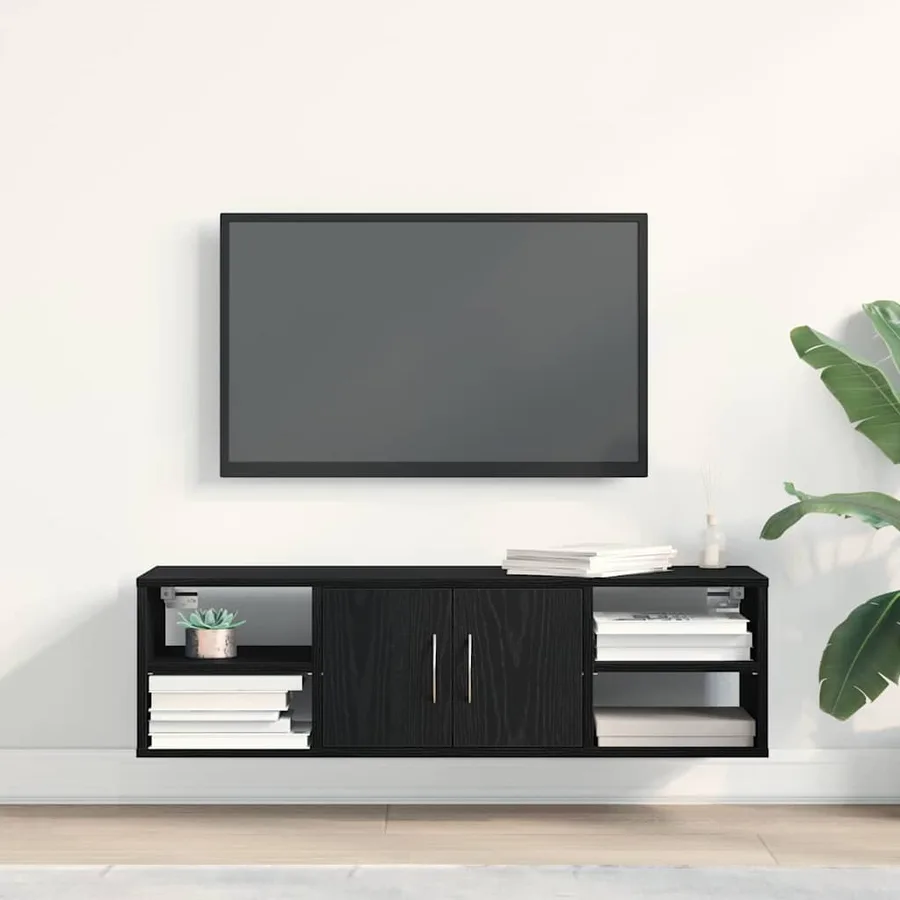 Étagère Murale Chêne noir 102 x 30 x 29 cm Bois d'ingénierie - 4