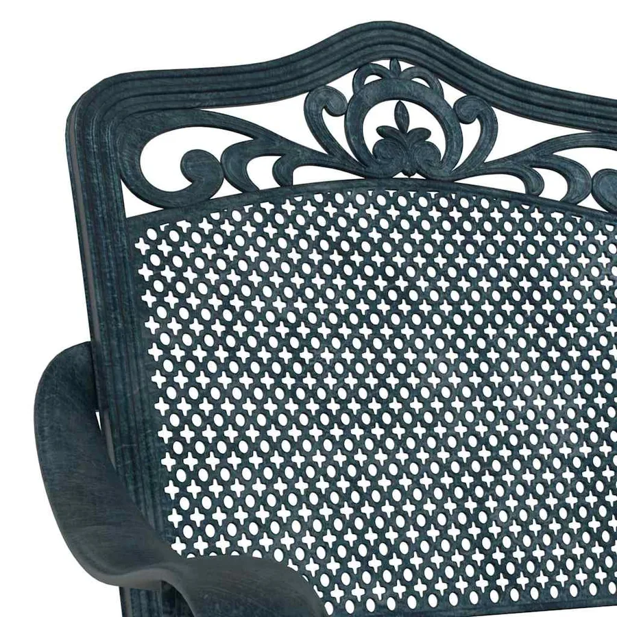 Chaise de jardin 2 pcs Vert 64 x 62 x 93cm Aluminium - 7