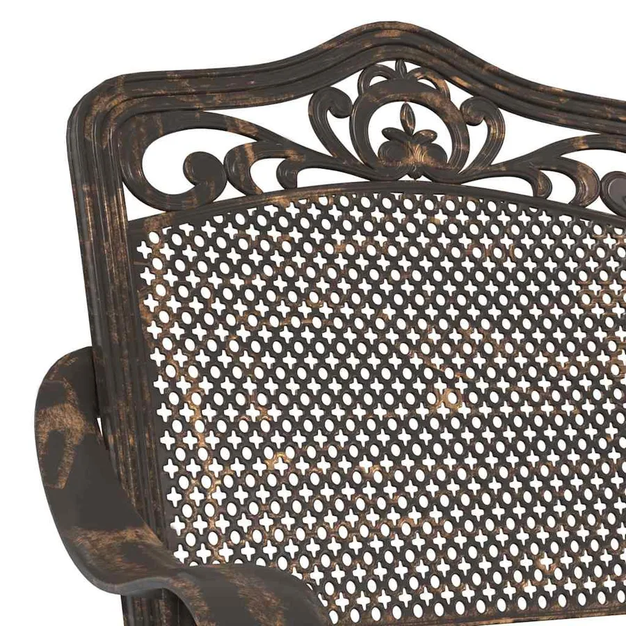 Ensemble de tables de jardin 3 pcs Bronze Aluminium coulé - 10