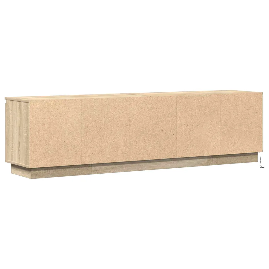 Meuble TV Chêne Sonoma 180 x 38 x 49 cm Bois d'ingénierie - 9