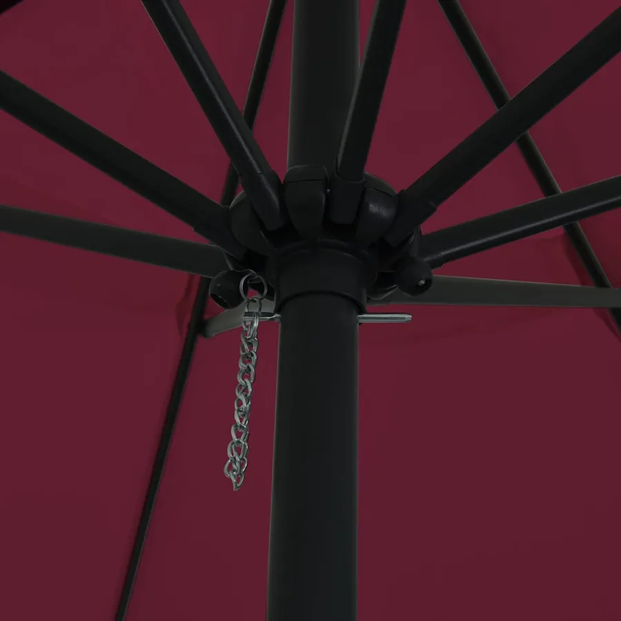 Parasol de jardin Bordeaux 394 x 394 x 248 cm - 4