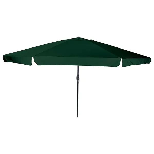 Parasol de jardin Vert 394 x 394 x 248 cm Polyester et Acier