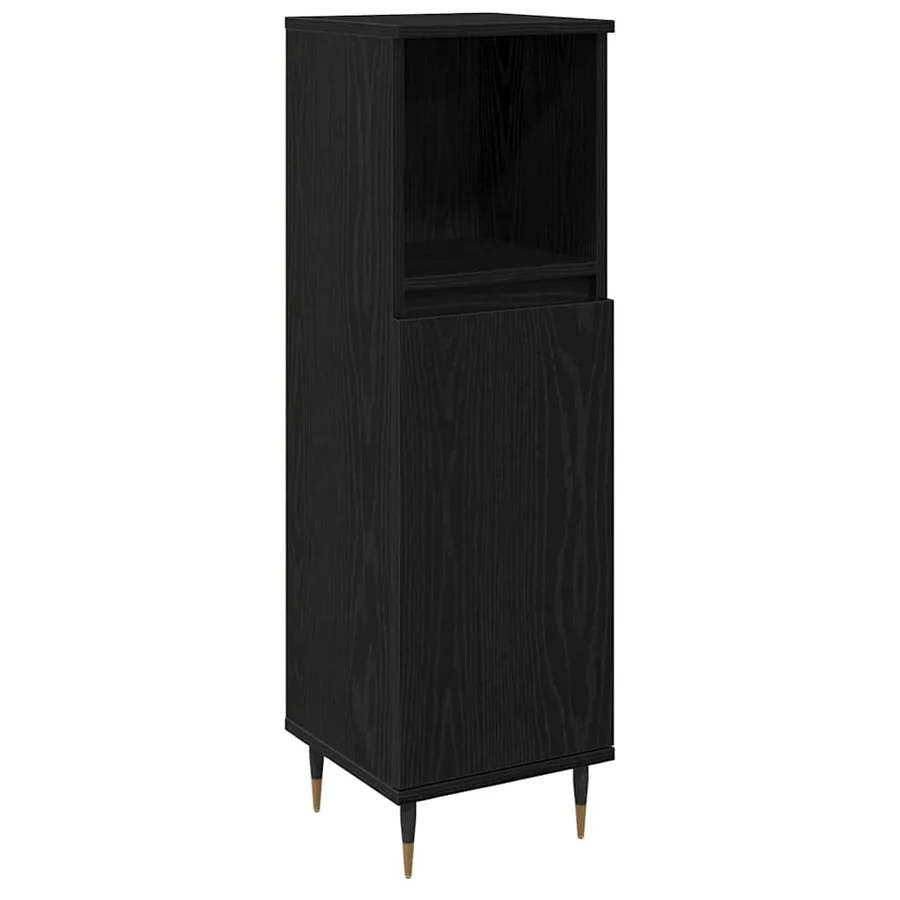 Ensemble de mobilier de salle de bain 3 pc Chêne noir - 6