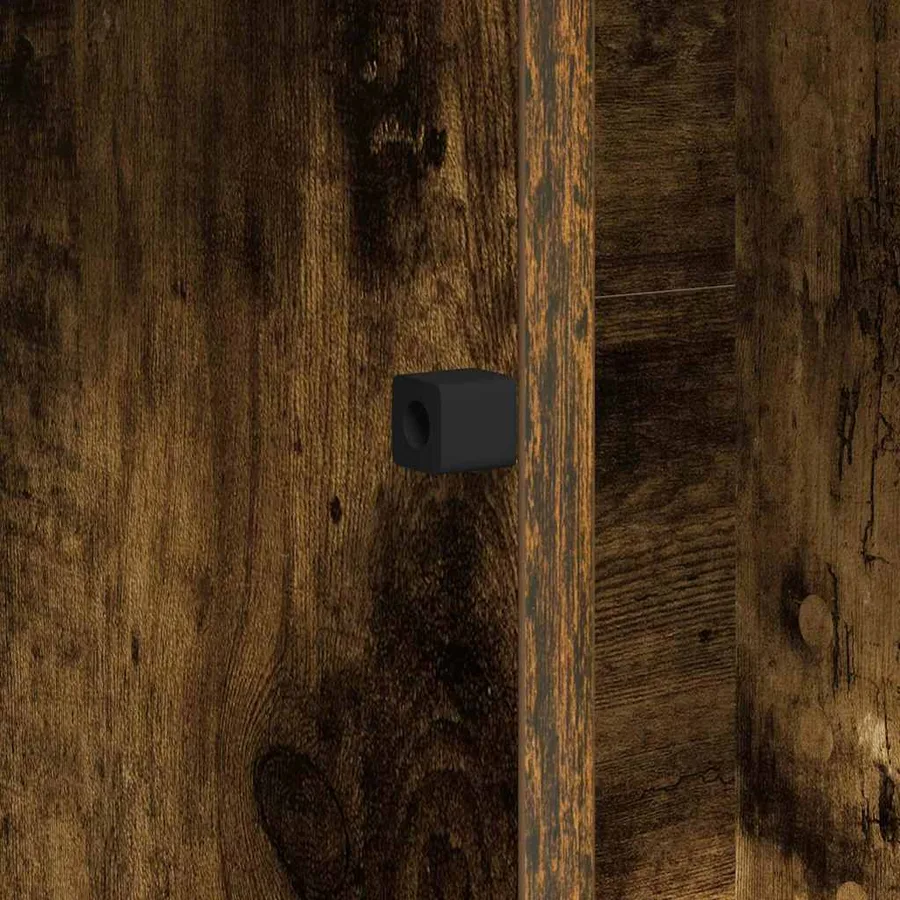 Meuble TV Chêne fumé 100 x 38 x 49 cm Bois d'ingénierie - 12
