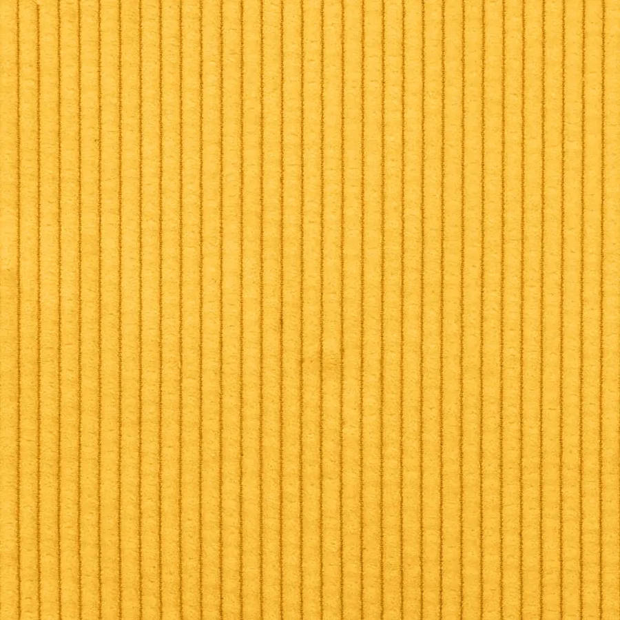 Canapé deux places jaune clair 180 x 77 x 82 cm en tissu velours côtelé - 8