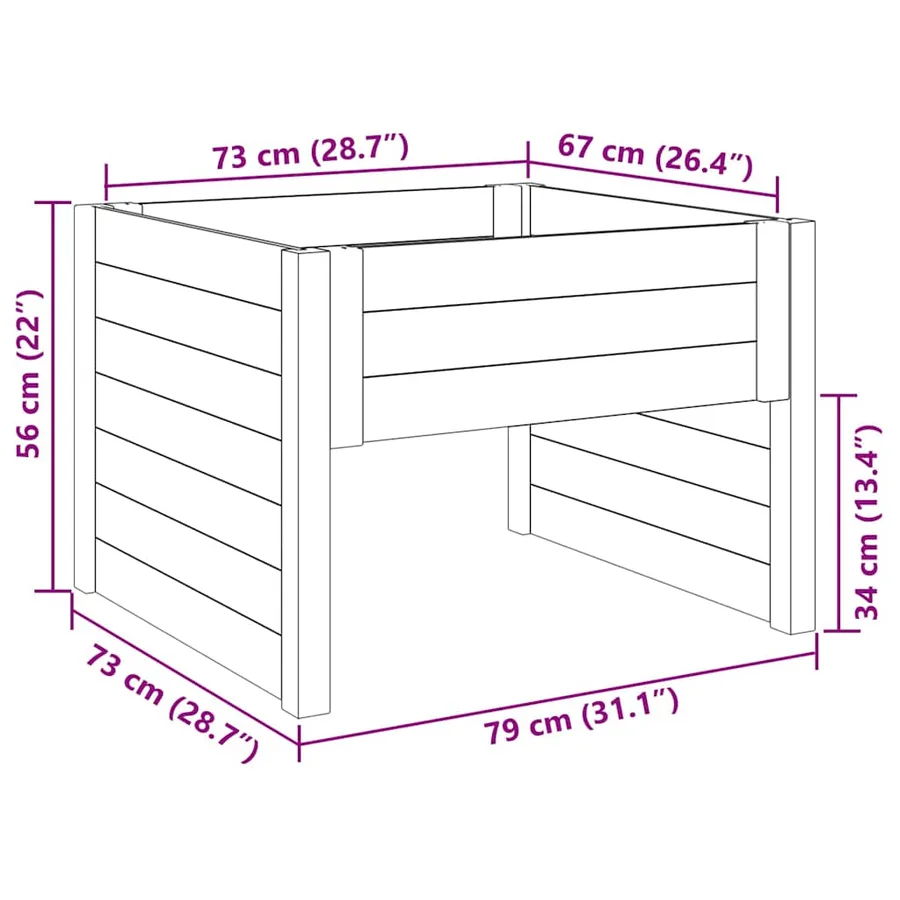 Garage pour tondeuse à gazon Marron 79 x 73 x 56 cm - 9