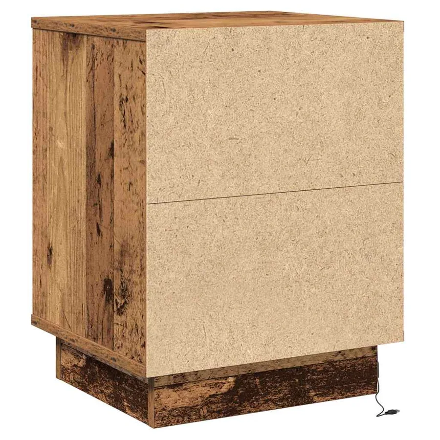 Cabinet de chevet 2 pcs Bois ancien 39 x 34,5 x 50 cm - 8
