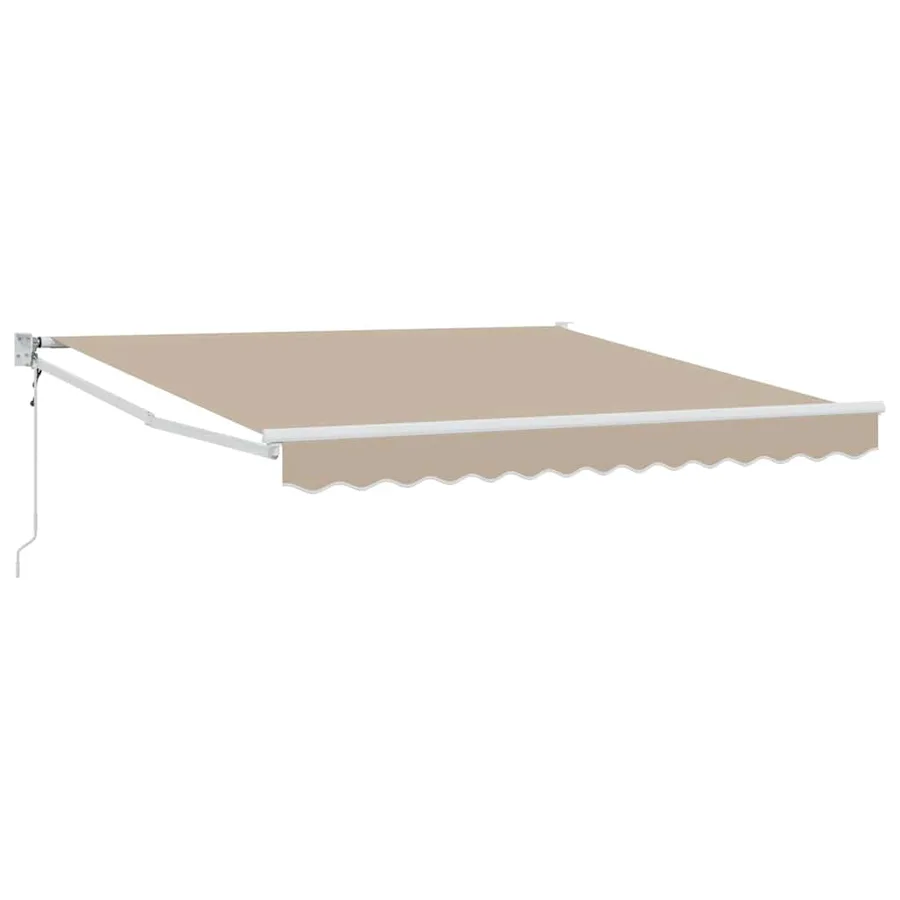 Auvent rétractable Beige 300 x 250 x 165 cm Polyester et métal - 2