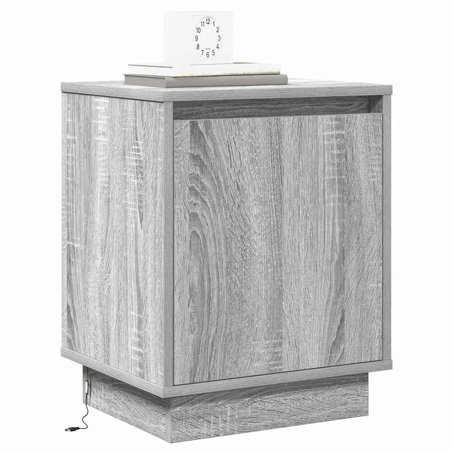 Cabinet de chevet 2 pcs Gris 39 x 34,5 x 50 cm - 3
