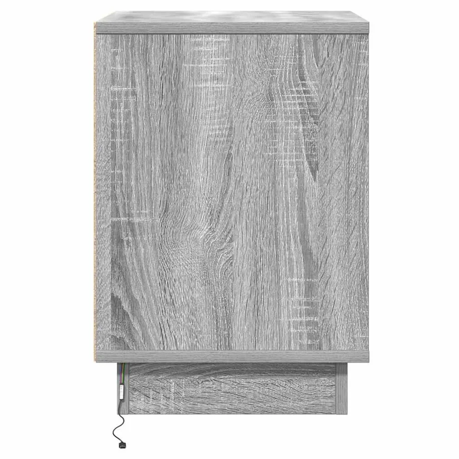 Cabinet de chevet 2 pcs Gris 39 x 34,5 x 50 cm - 9