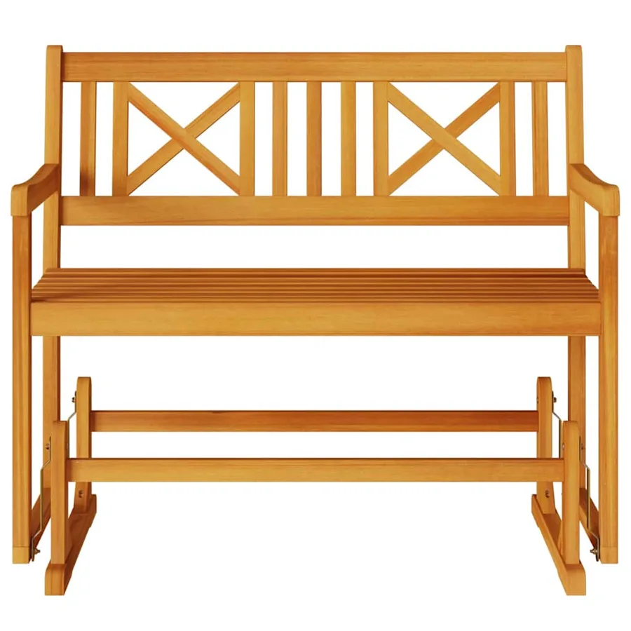 Banc à bascule de jardin Naturel 110 x 59 x 97 cm - 4