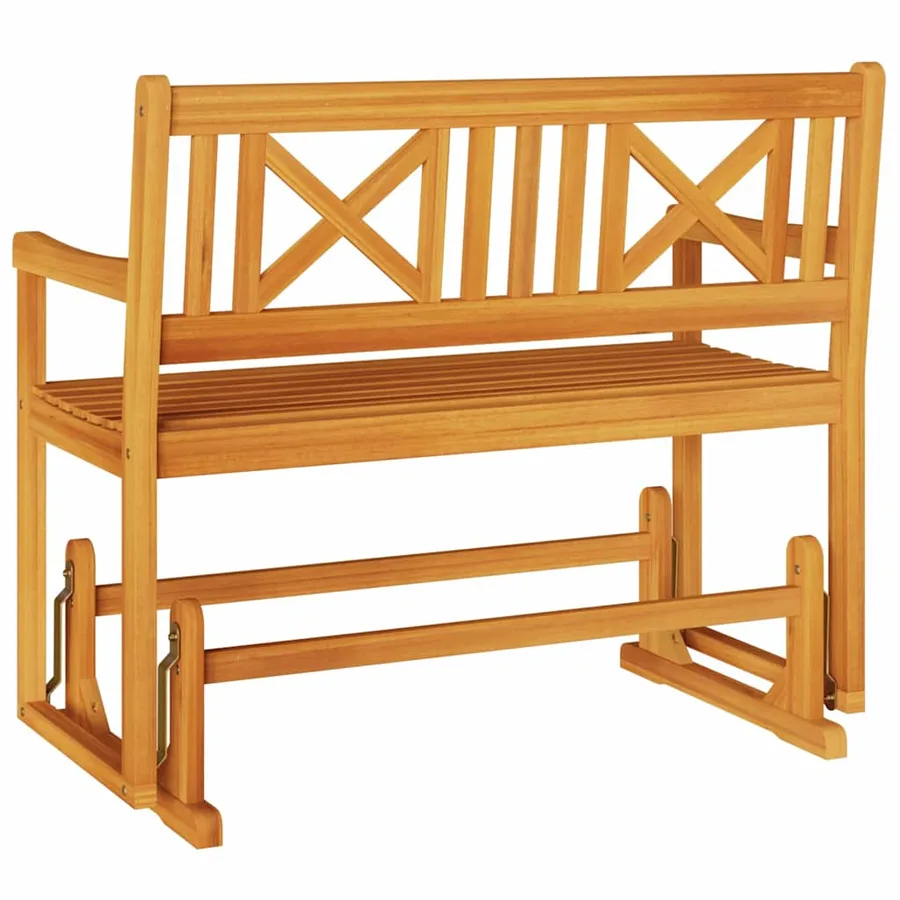 Banc à bascule de jardin Naturel 110 x 59 x 97 cm - 6