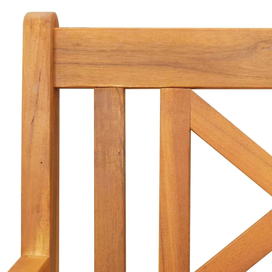 Banc à bascule de jardin Naturel 110 x 59 x 97 cm - 9